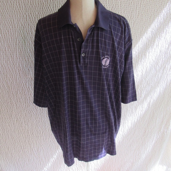 US Open 2010 St Andrews Golf Polo Mens Shirt XXL 2X Blue White Cotton Short Slv - Picture 1 of 8